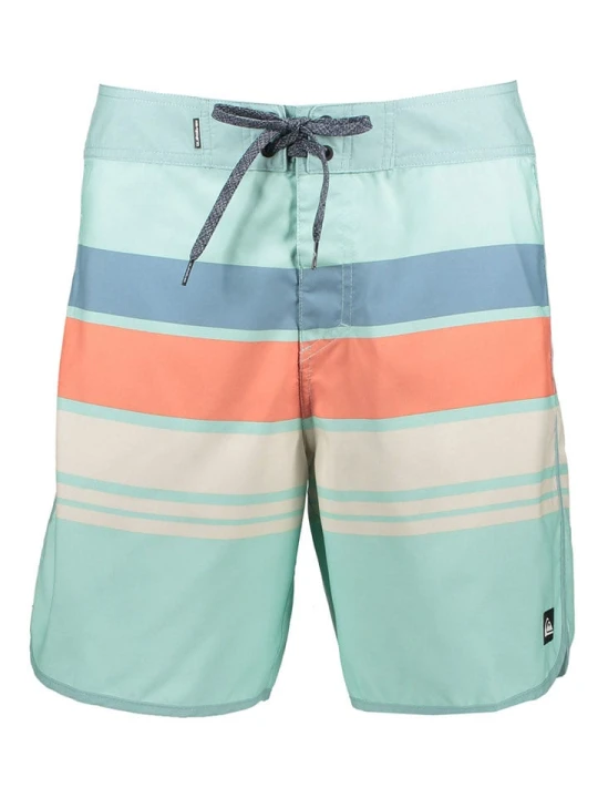 Zdjęcie produktu Quiksilver Szorty kąpielowe "Everyday Stripe" w kolorze błękitno-zielonym rozmiar: 40
