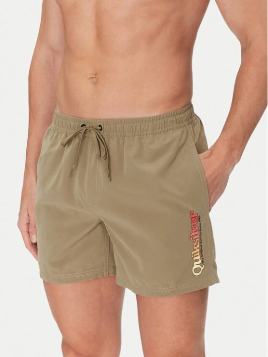 Zdjęcie produktu Quiksilver Szorty kąpielowe Spl Fineline Volley 15 EQYJV04141 Khaki Regular Fit