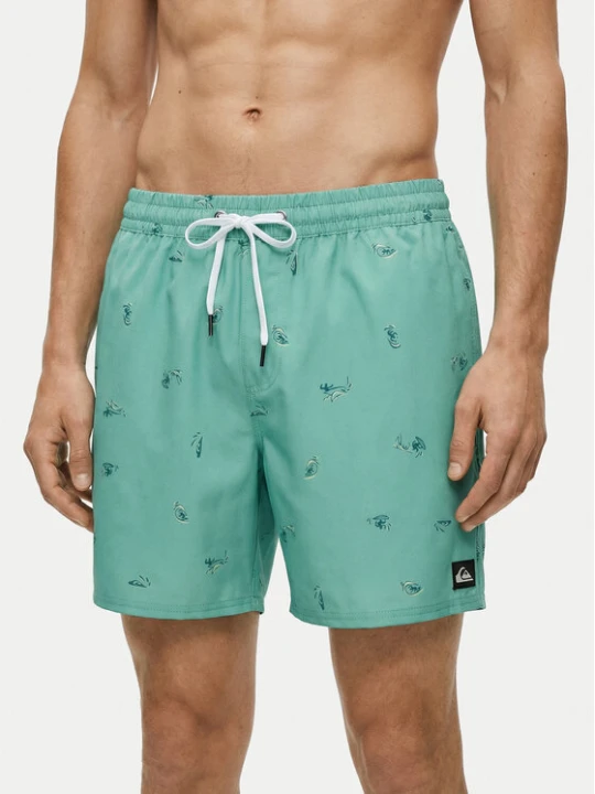 Zdjęcie produktu Quiksilver Szorty kąpielowe Stretch Printed Volley 16 EQYJV04217 Błękitny Regular Fit Niebieski jasny