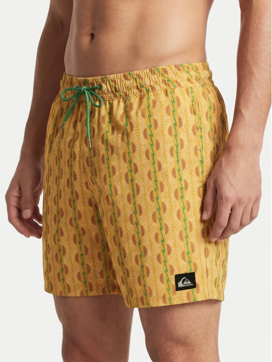 Zdjęcie produktu Quiksilver Szorty kąpielowe Stretch Printed Volley 16 EQYJV04217 Żółty Regular Fit