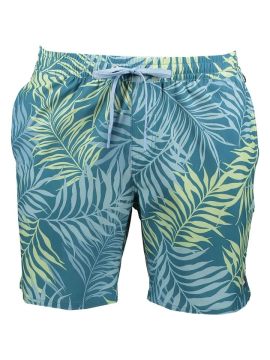 Zdjęcie produktu Quiksilver Szorty kąpielowe "Wild Fern Volley" w kolorze turkusowym rozmiar: XXL