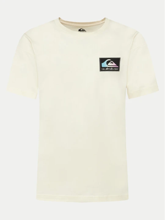 Zdjęcie produktu Quiksilver T-Shirt Back Flash EQYZT07605 Écru Regular Fit Kremowy