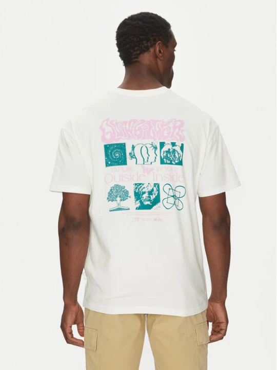 Zdjęcie produktu Quiksilver T-Shirt EQYZT08032 Écru Oversize Kremowy
