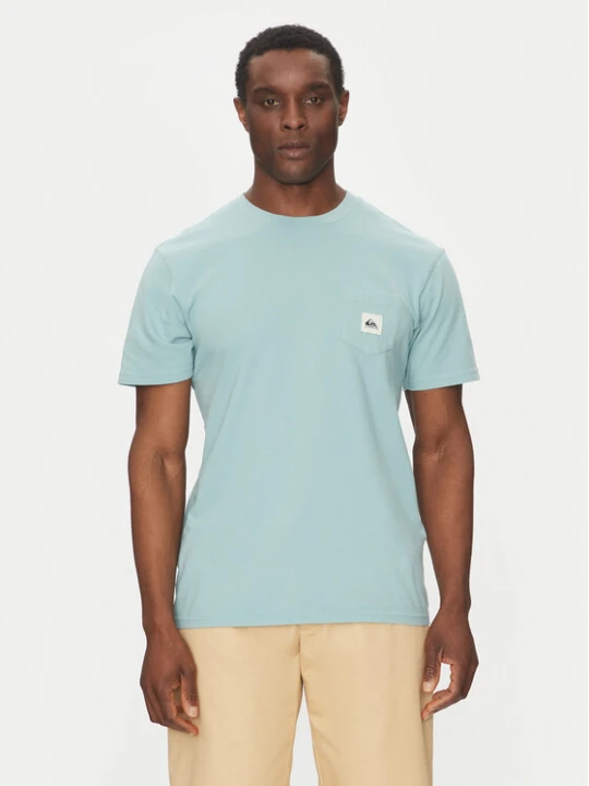 Zdjęcie produktu Quiksilver T-Shirt EQYZT08062 Błękitny Regular Fit Niebieski jasny