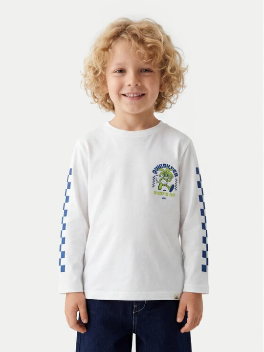Zdjęcie produktu Quiksilver T-Shirt Ev Bloomsday EQKZT03572 Biały Regular Fit
