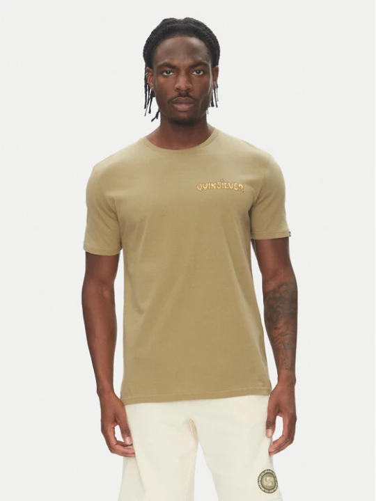 Zdjęcie produktu Quiksilver T-Shirt Ev Disconnect Effects EQYZT08049 Khaki Regular Fit