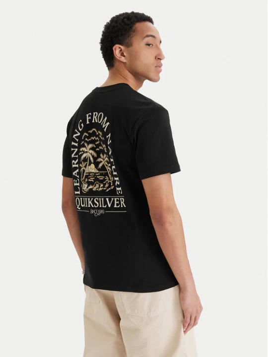 Zdjęcie produktu Quiksilver T-Shirt Evo Learning From Nature EQYZT08265 Czarny Regular Fit