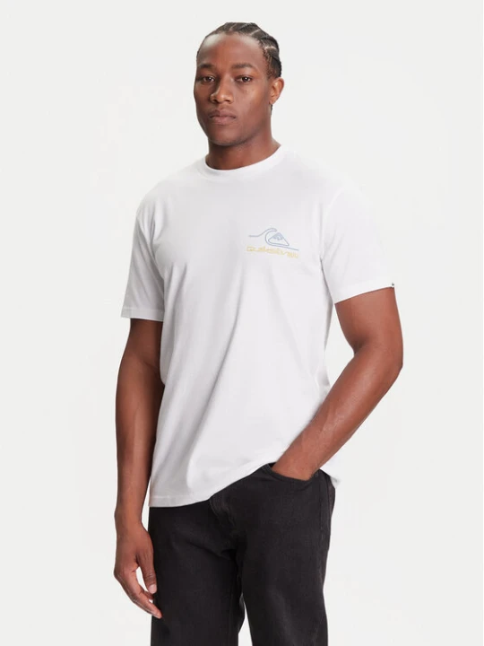 Zdjęcie produktu Quiksilver T-Shirt Light Waves Ss EQYZT08175 Biały Comfort Fit