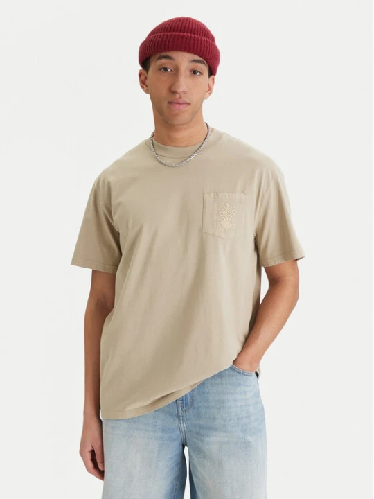 Zdjęcie produktu Quiksilver T-Shirt Oxni EQYKT04413 Beżowy Comfort Fit