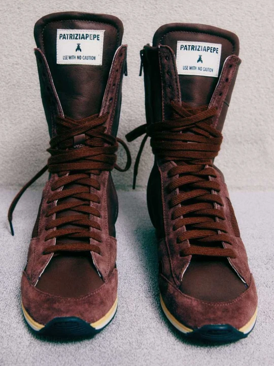 Zdjęcie produktu Racing SKIN '93 Sneakers Patrizia Pepe brązowy