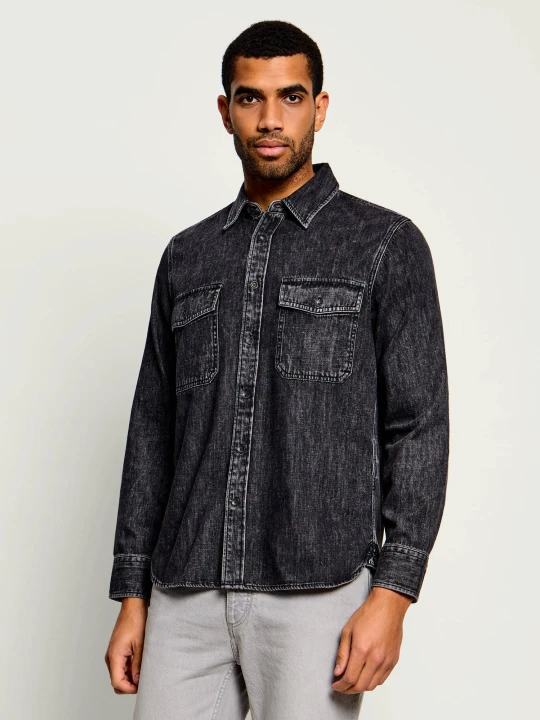 Zdjęcie produktu Rag&Bone Jeansowa koszula | Relaxed fit rag & bone czarny