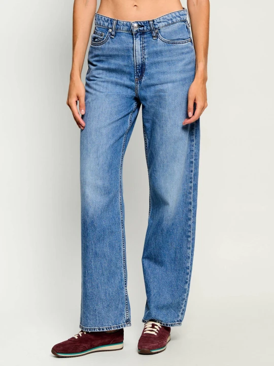 Zdjęcie produktu Rag&Bone Jeansy Logan | Relaxed fit | mid rise rag & bone niebieski