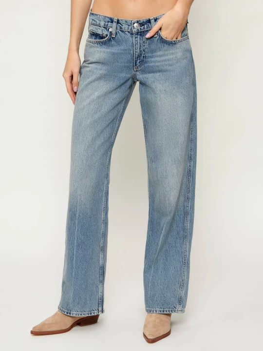 Zdjęcie produktu Rag&Bone Jeansy SAIGE | Straight fit rag & bone niebieski