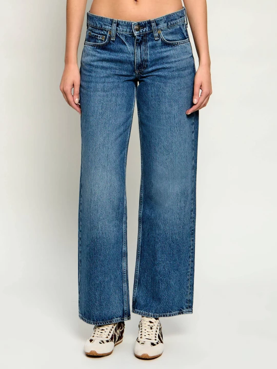Zdjęcie produktu Rag&Bone Jeansy SAIGE | Straight fit | low rise rag & bone niebieski