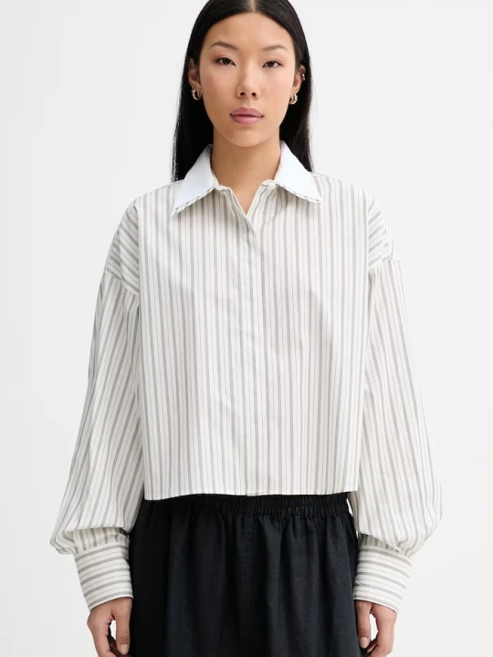 Zdjęcie produktu rag & bone koszula damska bawełniana Marin beżowy