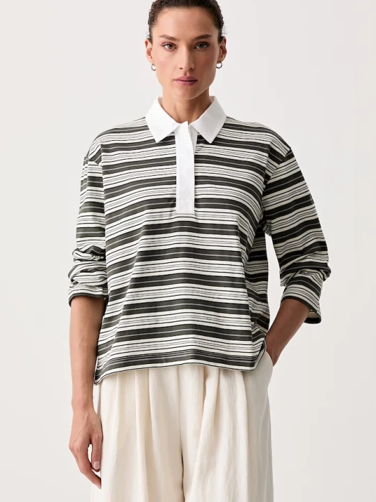 Zdjęcie produktu rag & bone longsleeve damski bawełniany Kelly zielony