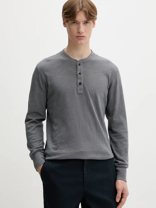 Zdjęcie produktu rag & bone longsleeve męski bawełniany szary