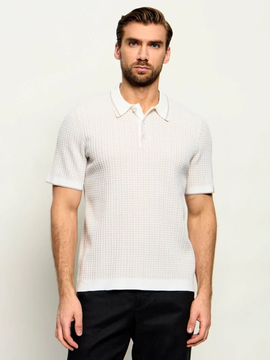 Zdjęcie produktu Rag&Bone Polo HARVEY | Regular Fit rag & bone ecru