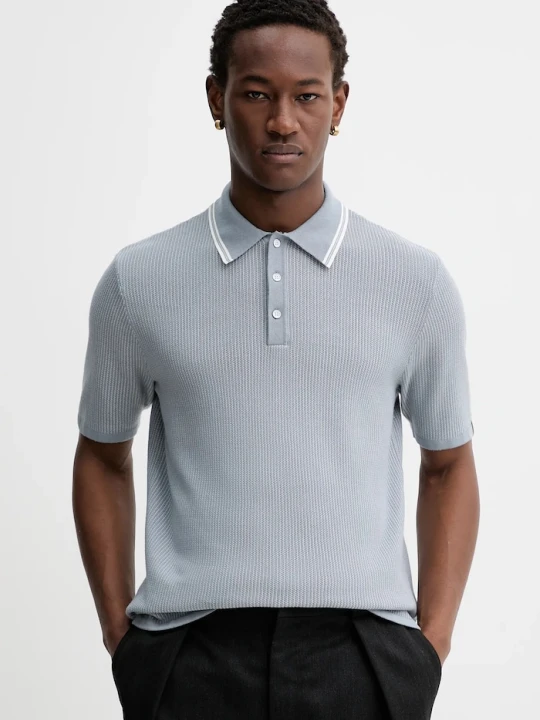 Zdjęcie produktu Rag & Bone polo niebieski