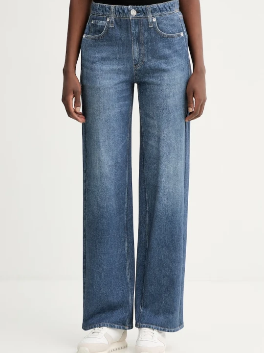 Zdjęcie produktu Rag & Bone spodnie bawełniane niebieski