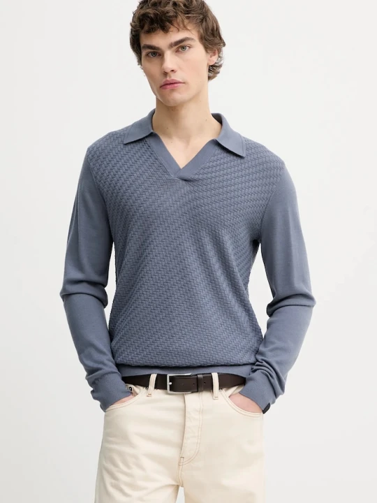 Zdjęcie produktu Rag & Bone sweter wełniany niebieski