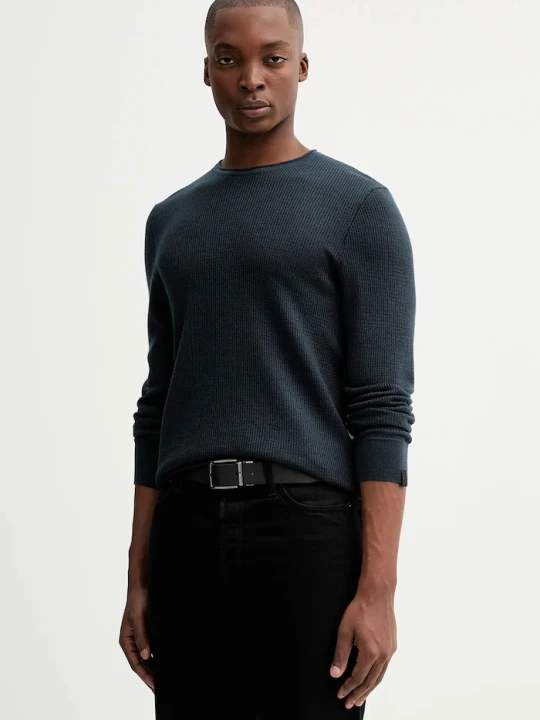 Zdjęcie produktu Rag & Bone sweter z dodatkiem wełny granatowy