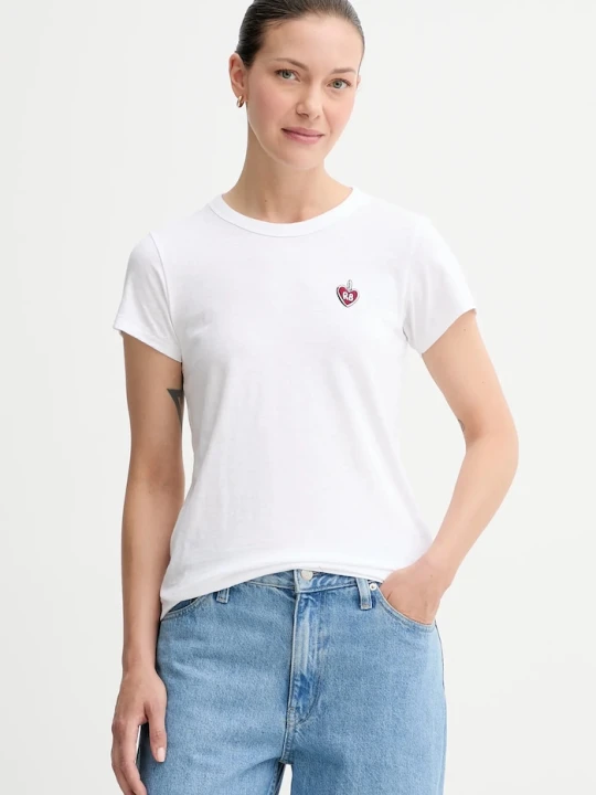 Zdjęcie produktu Rag & Bone t-shirt bawełniany biały