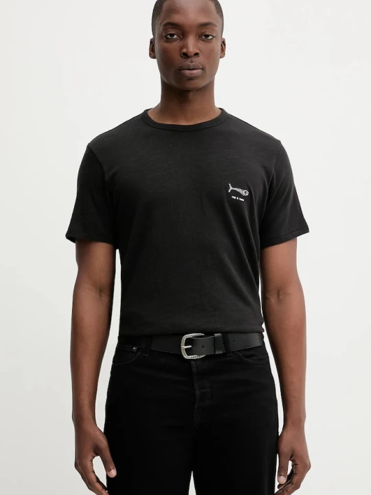 Zdjęcie produktu Rag & Bone t-shirt bawełniany czarny
