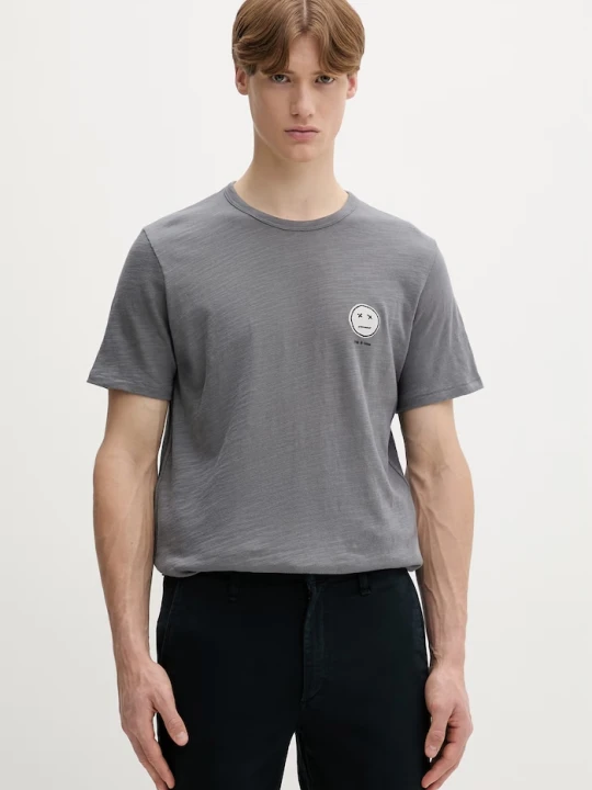 Zdjęcie produktu rag & bone T-shirt męski bawełniany szary