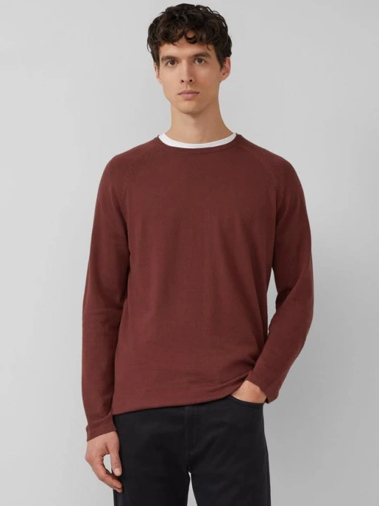 Zdjęcie produktu Raglanowy sweter wykonany z czystej bawełny s.Oliver czerwony