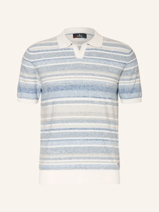Zdjęcie produktu Ragman Koszulka Polo Z Dzianiny blau