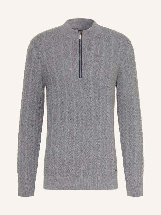Zdjęcie produktu Ragman Sweter Typu Troyer grau SZARY