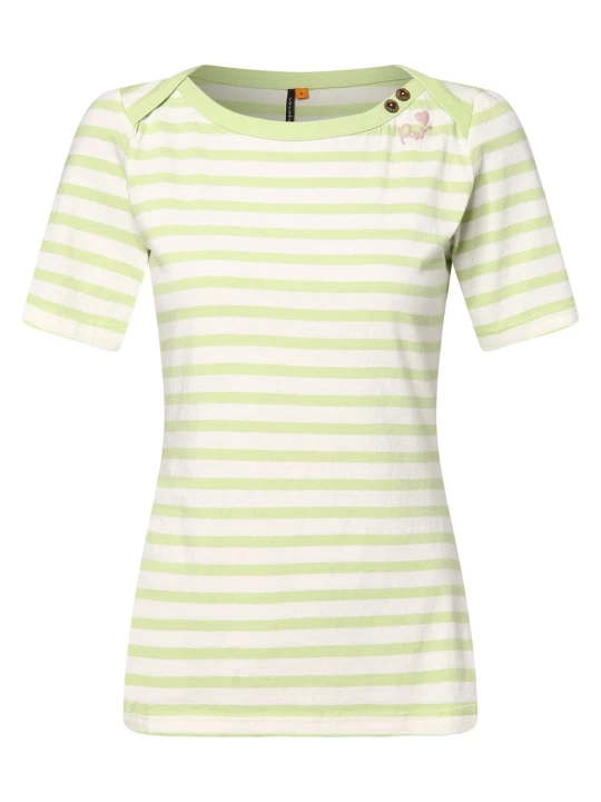 Zdjęcie produktu Ragwear Koszulka - Marina Kobiety Bawełna biały | zielony
