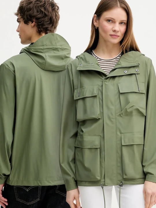 Zdjęcie produktu Rains kurtka przeciwdeszczowa 12210 Pocket Jacket W3 zielony