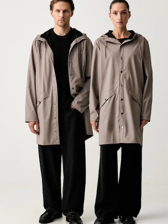 Zdjęcie produktu Rains kurtka przeciwdeszczowa Long Jacket W3 brązowy
