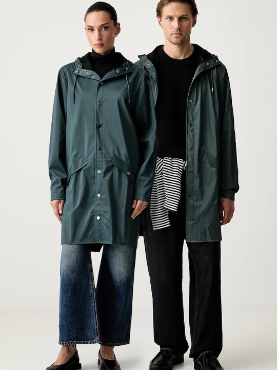 Zdjęcie produktu Rains kurtka przeciwdeszczowa Long Jacket W3 zielony