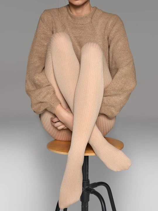 Zdjęcie produktu Rajstopy damskie ciepłe i miękkie z kaszmirem kremowe Cashmere D09 Line Marilyn