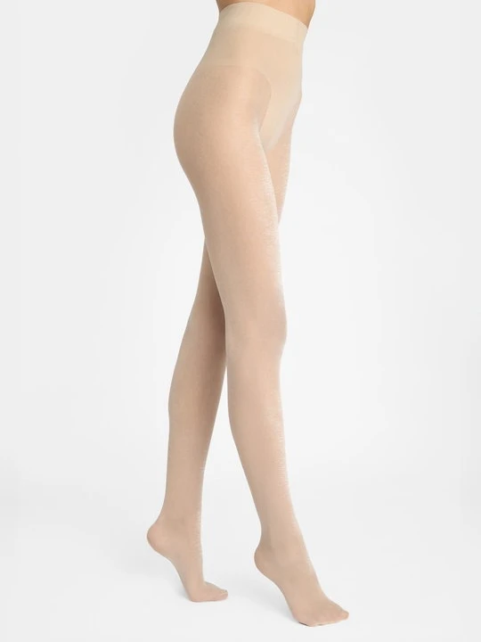 Zdjęcie produktu Rajstopy damskie z wysokim połyskiem kremowe Shine 30 Marilyn