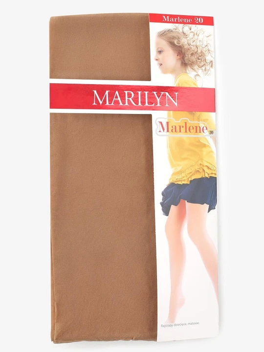 Zdjęcie produktu Rajstopy dziecięce beżowe gładkie Marlene 20 Marilyn