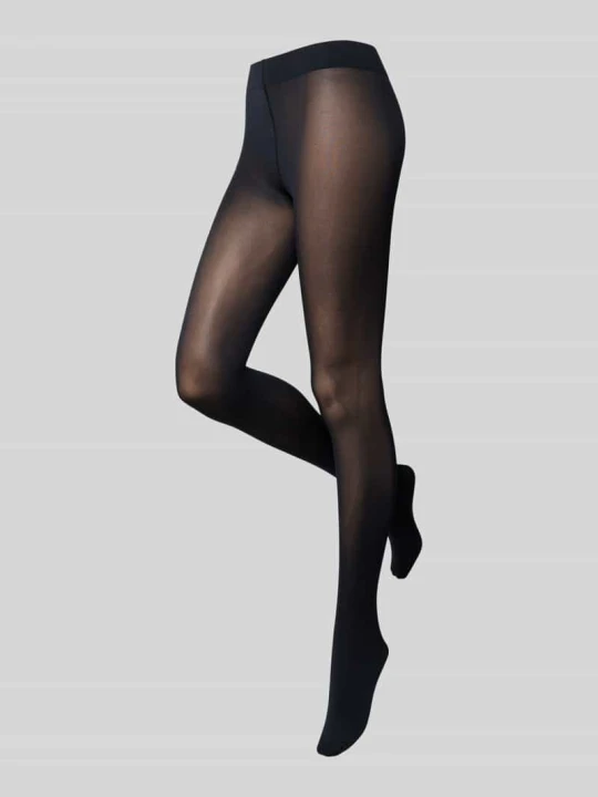 Zdjęcie produktu Rajstopy z transparentnym designem model 'SEIDENGLATT' - 40 DEN Falke Granatowy