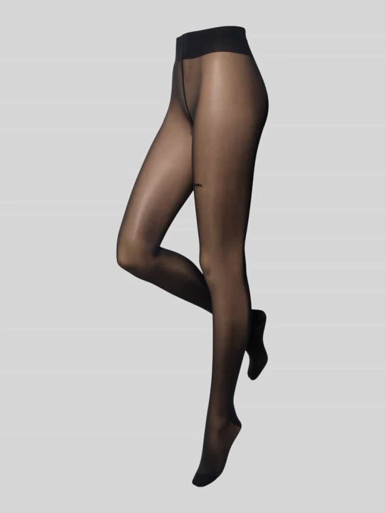 Zdjęcie produktu Rajstopy z haftem z napisem model 'Girl‘s Girl' Oh April Czarny