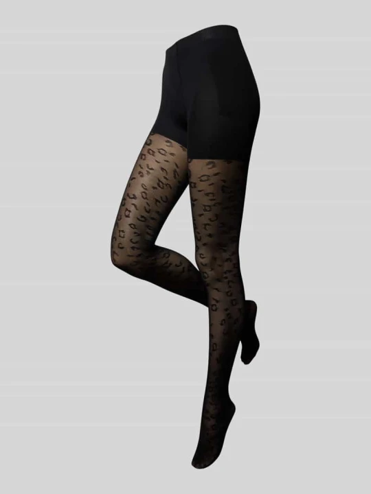 Zdjęcie produktu Rajstopy z półprzezroczystego materiału Magic Bodyfashion Czarny