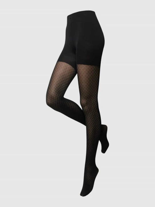 Zdjęcie produktu Rajstopy ze wzmocnionymi palcami model ‘INCREDIBLE LEGS’ Magic Bodyfashion Metaliczny czarny
