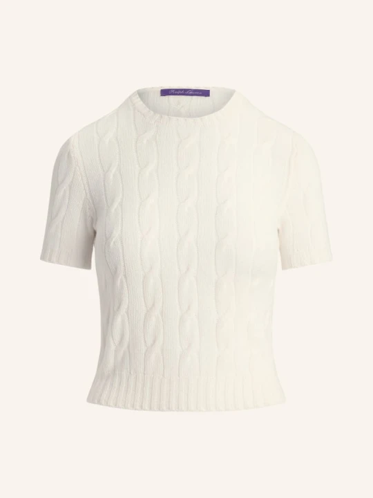 Zdjęcie produktu Ralph Lauren Collection Dzianinowa Koszulka Z Kaszmiru beige