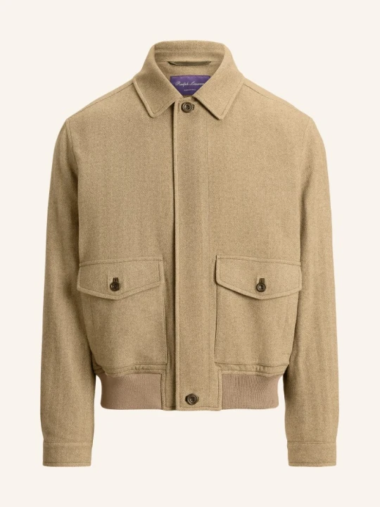 Zdjęcie produktu Ralph Lauren Purple Label Bluza Z Kaszmiru beige OLIWKOWY