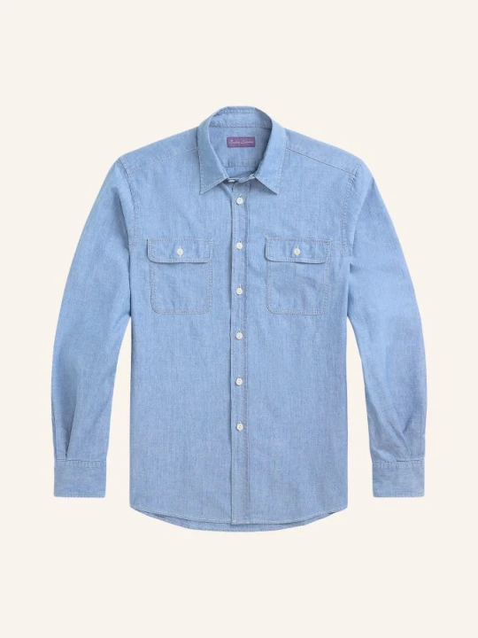 Zdjęcie produktu Ralph Lauren Purple Label Koszula Dżinsowa O Kroju Slim Fit blau JASNONIEBIESKI