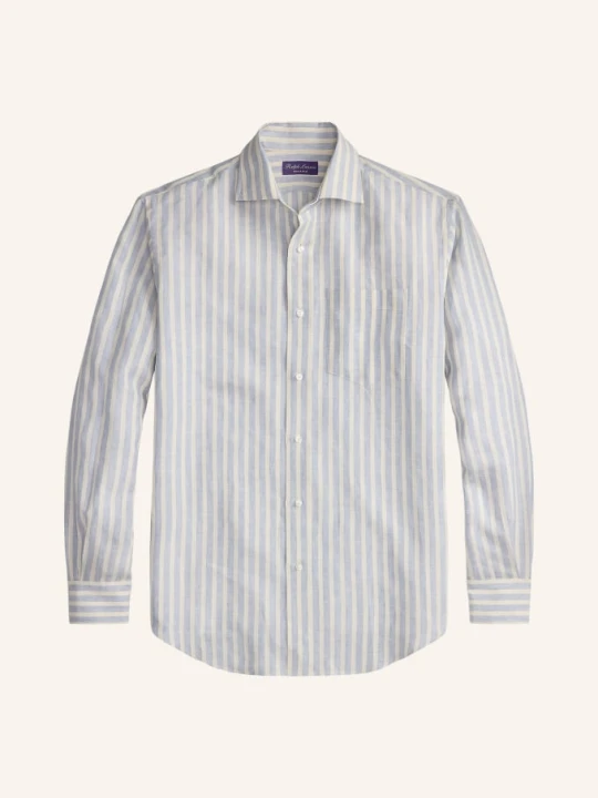 Zdjęcie produktu Ralph Lauren Purple Label Koszula Lniana O Kroju Custom Fit blau