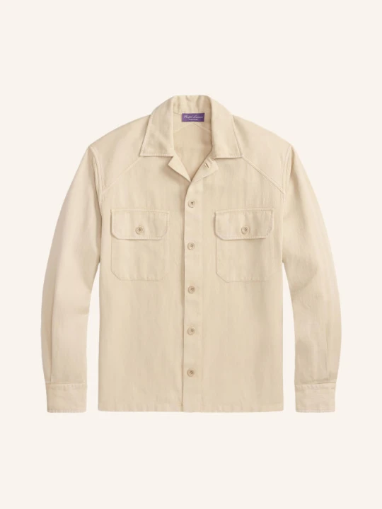 Zdjęcie produktu Ralph Lauren Purple Label Koszula Wierzchnia Z Lnu beige