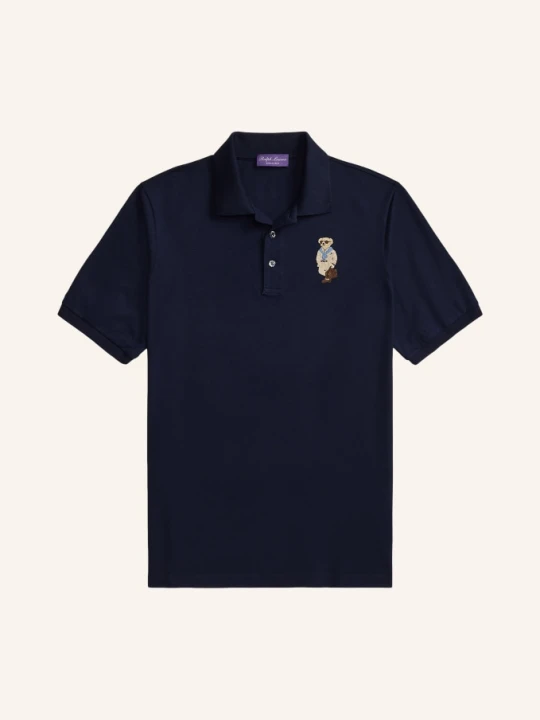 Zdjęcie produktu Ralph Lauren Purple Label Koszulka Polo Piqué blau