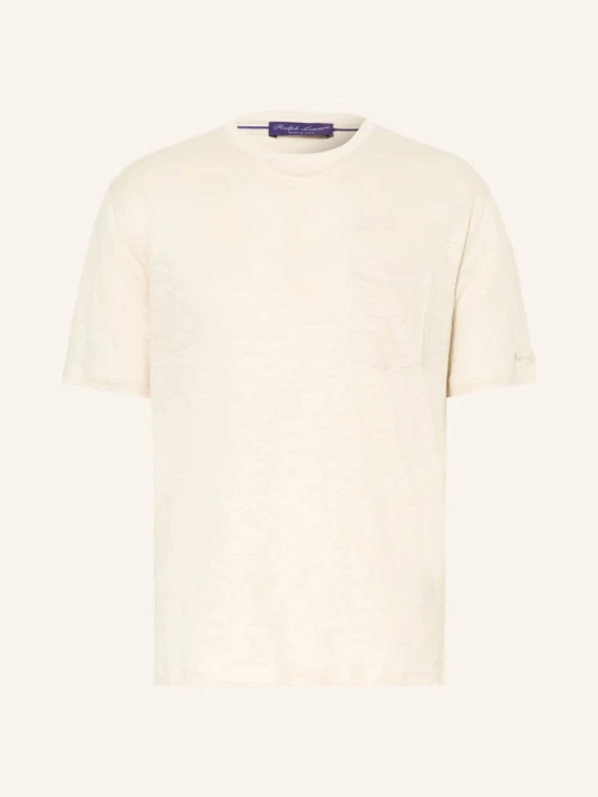 Zdjęcie produktu Ralph Lauren Purple Label Koszulka Z Lnu beige JASNOBRĄZOWY